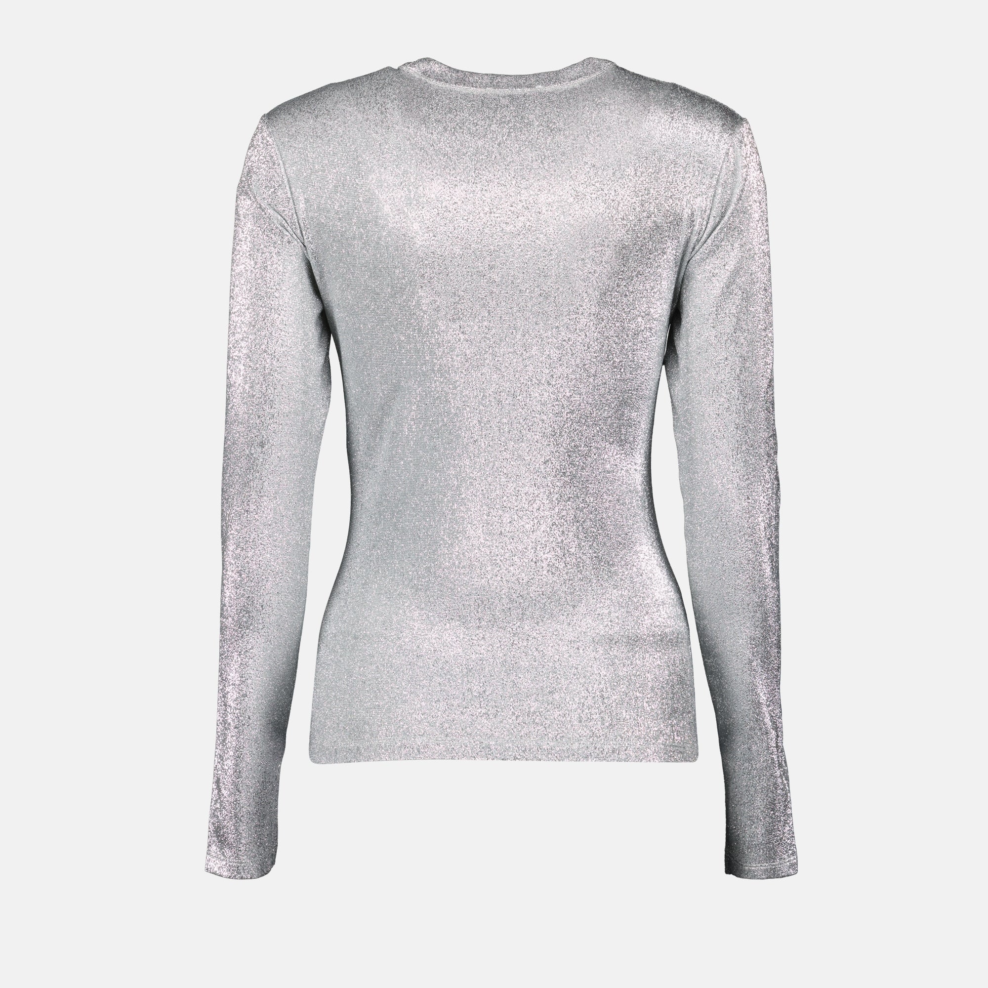 Tops Drapiertes Lurex-Top Rabanne Silber Femme