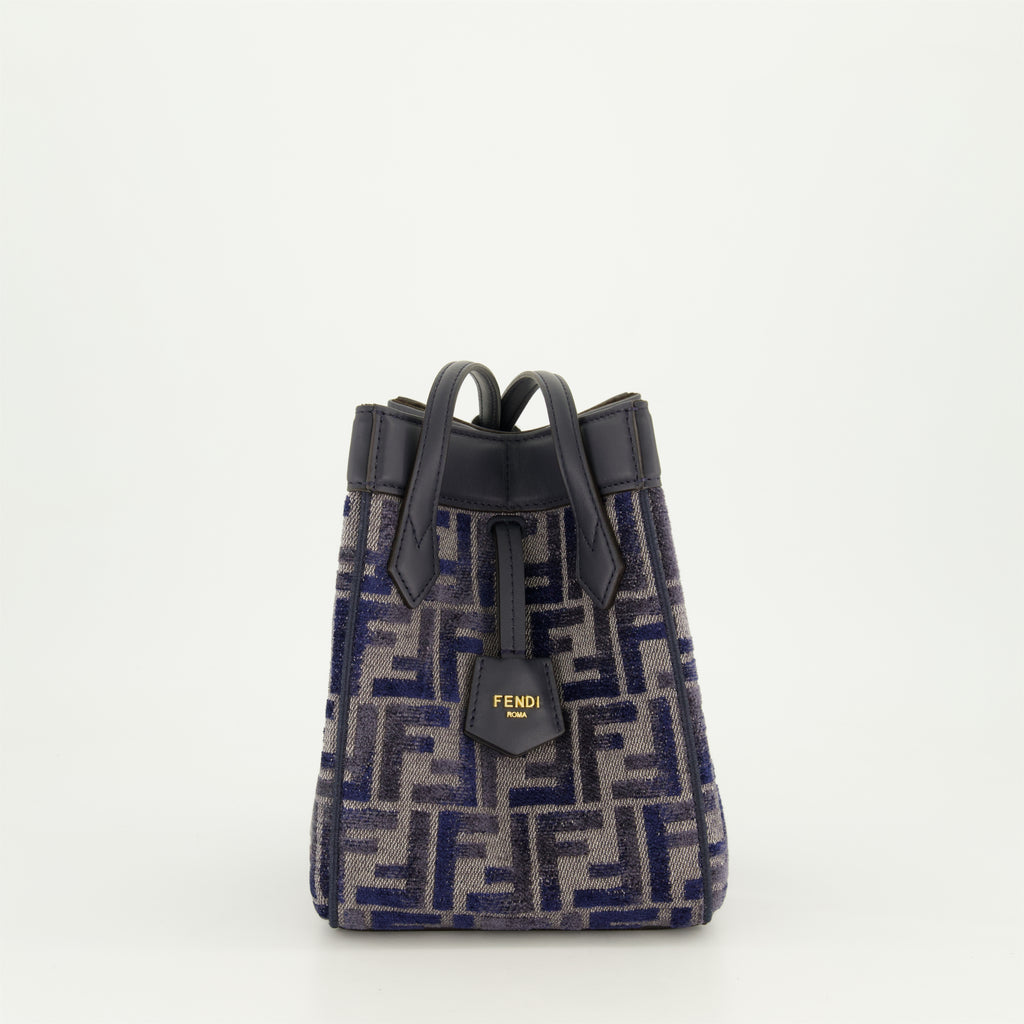 Sacs seau Mini sac Origami Fendi Bleu Femme