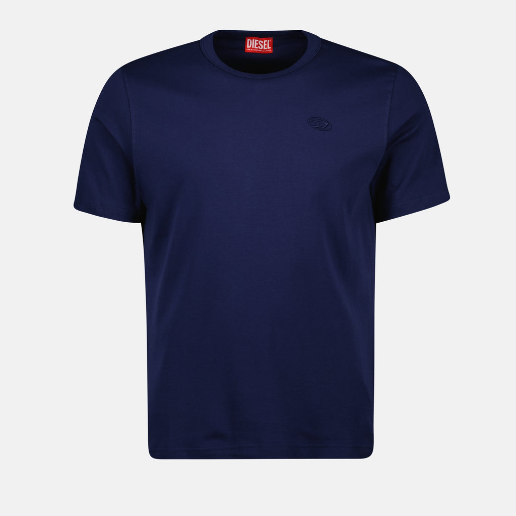 T-shirt T-shirt bleu T-Adjust-Slits Diesel Blu Homme