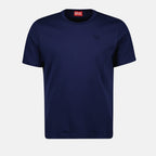T-shirt T-shirt bleu T-Adjust-Slits Diesel Blu Homme