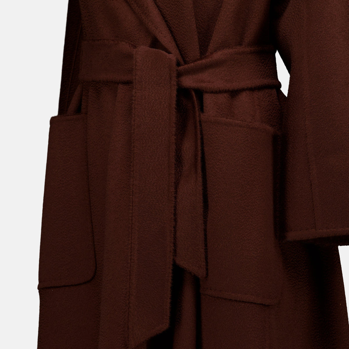 Manteaux 루드밀라 브라운 코트 Max Mara Marron Femme