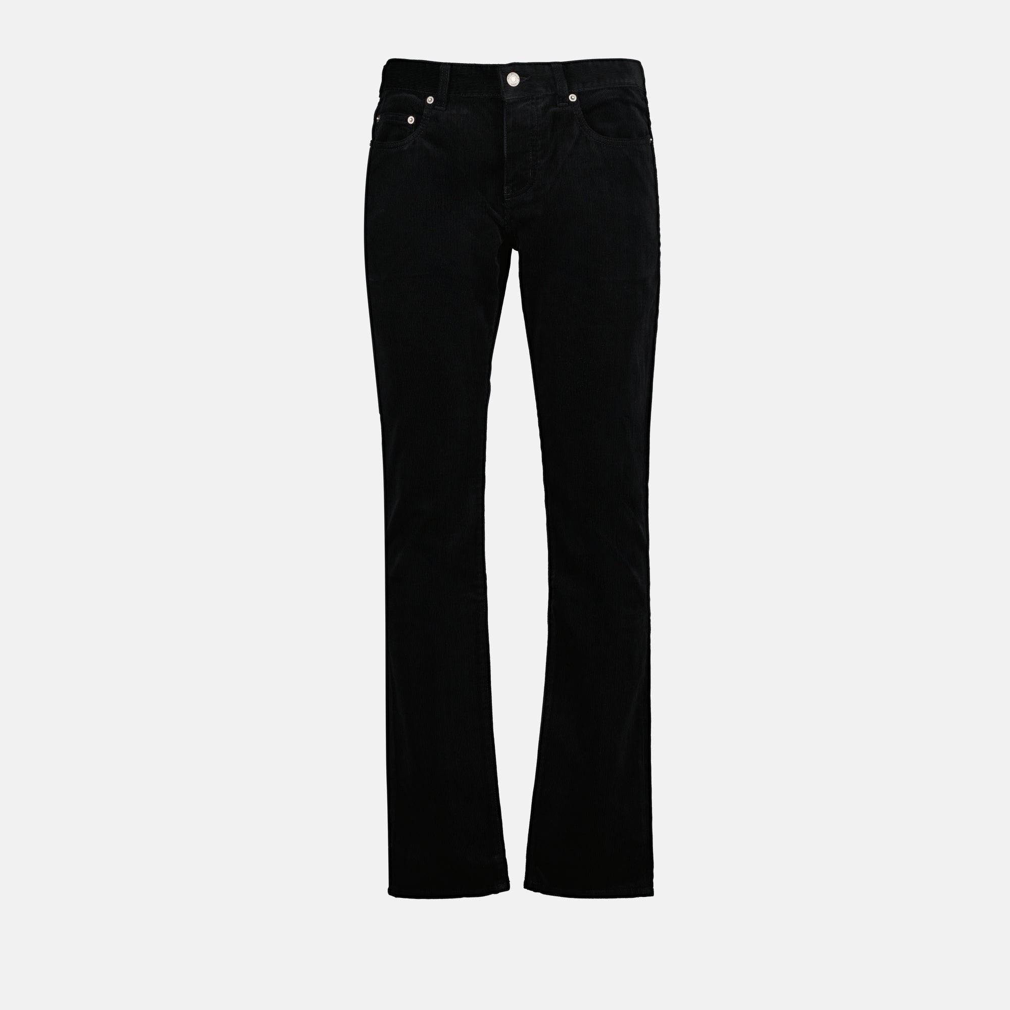 Pantalons Jean en velours Saint Laurent Noir Homme