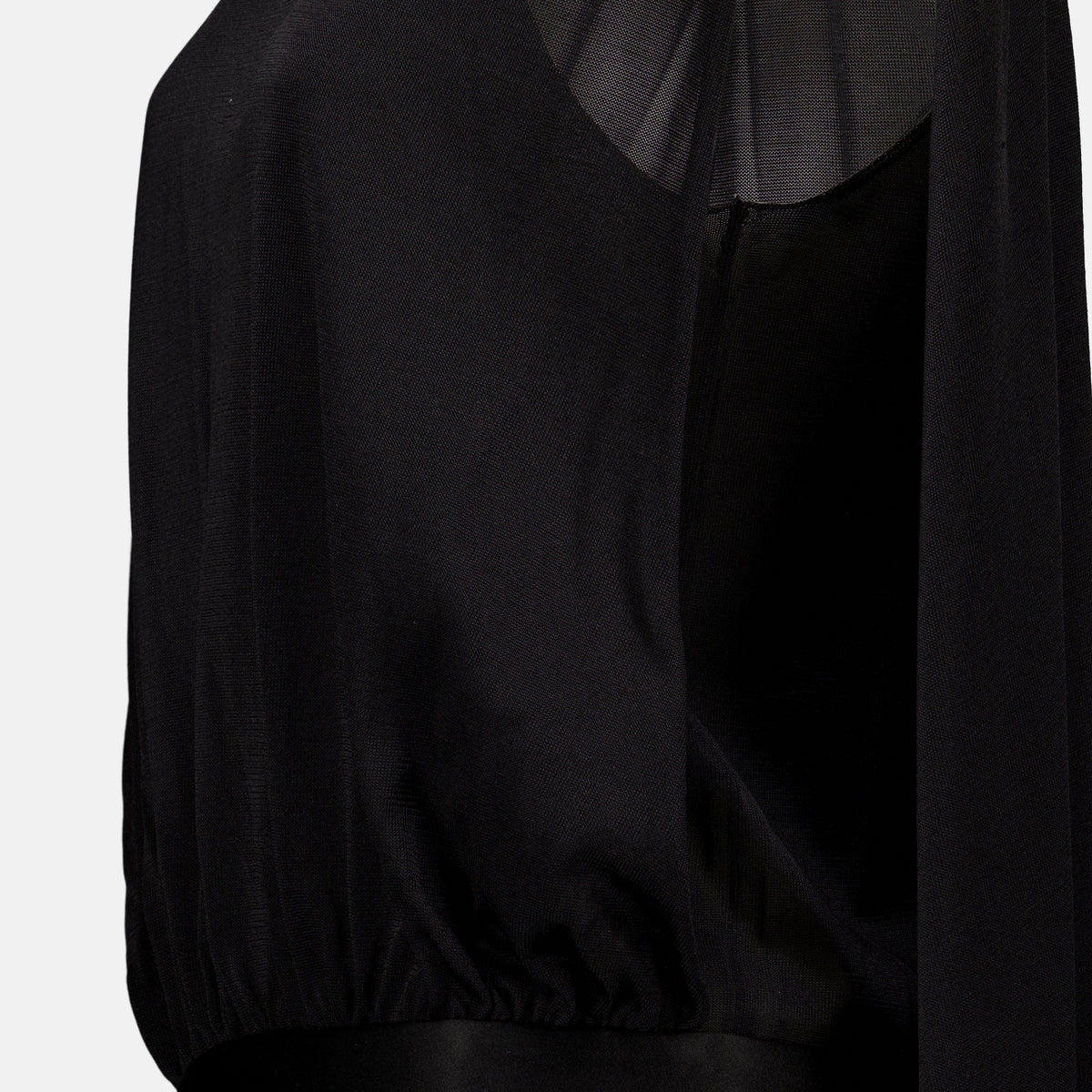 Maille Top de Seda Preto Fendi Noir Femme