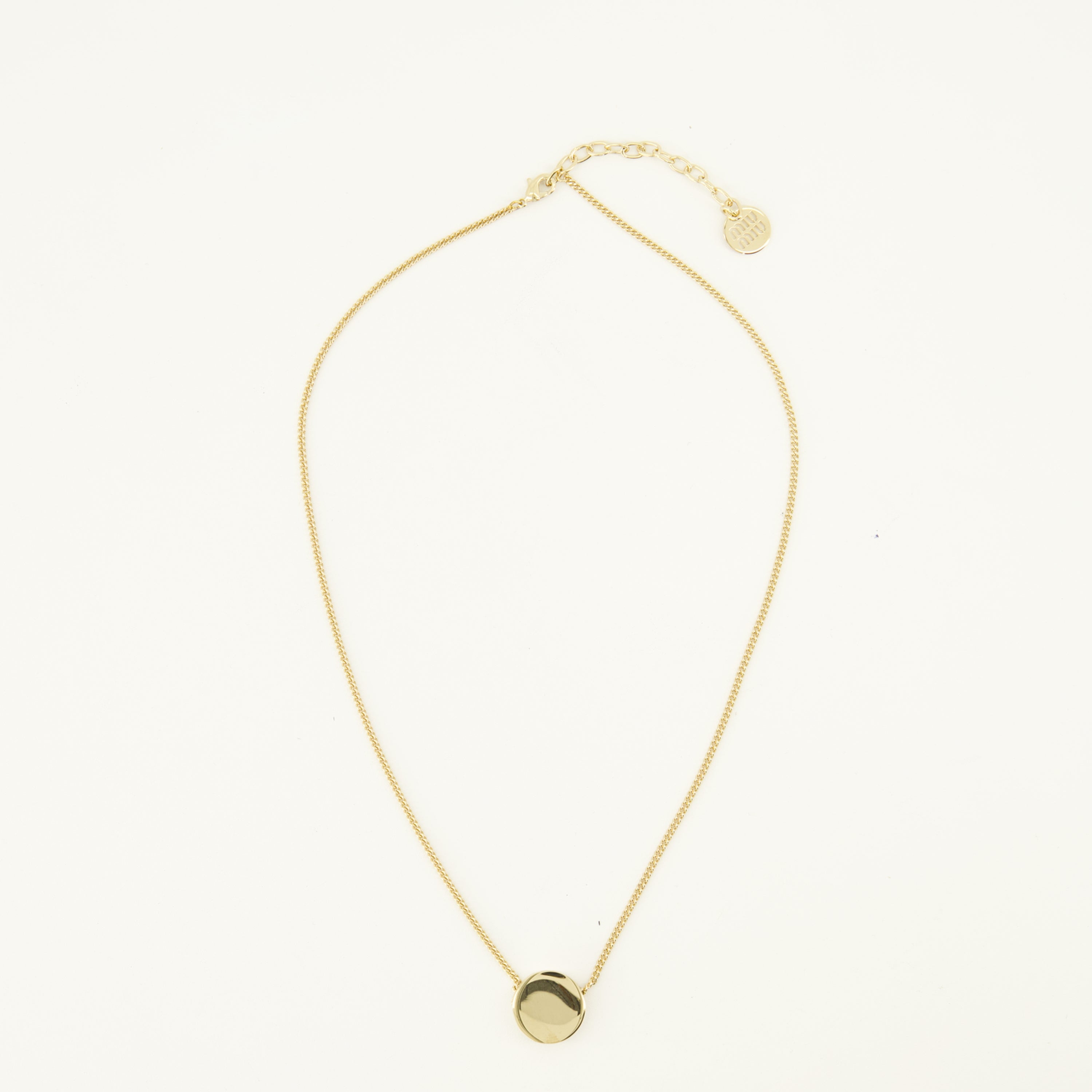 Bijoux Collier en métal doré Miu Miu Doré Femme