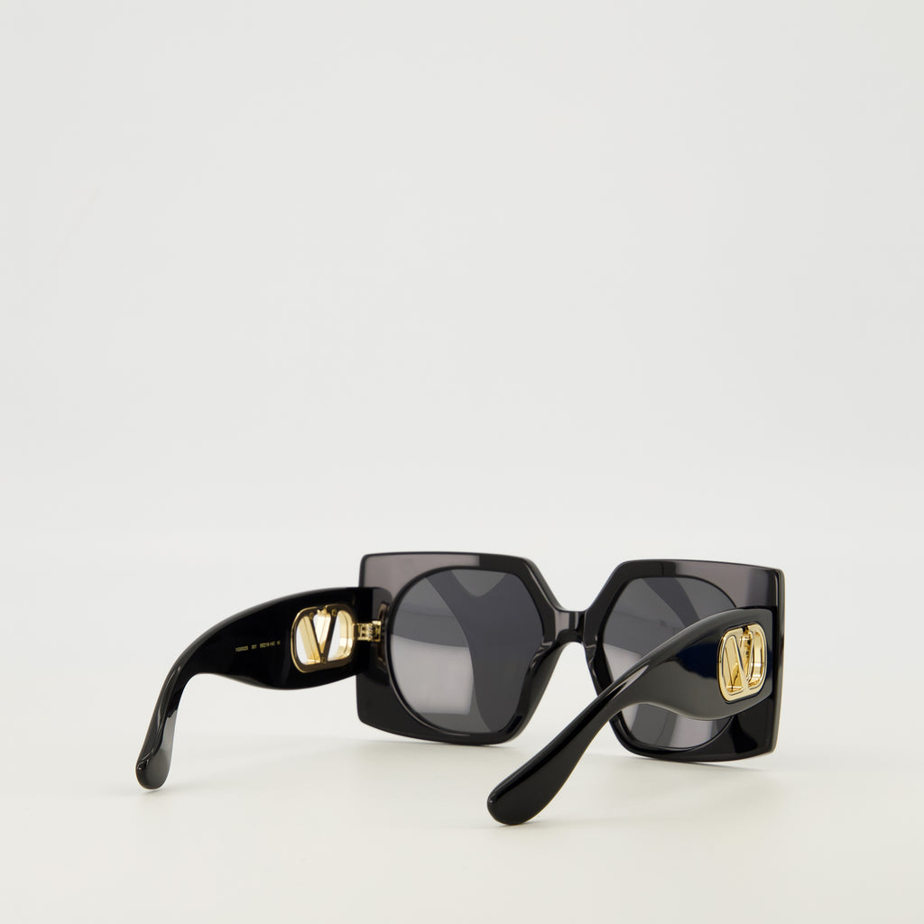 Lunettes Lunettes rectangulaires noir VLogo Valentino Garavani Noir Femme
