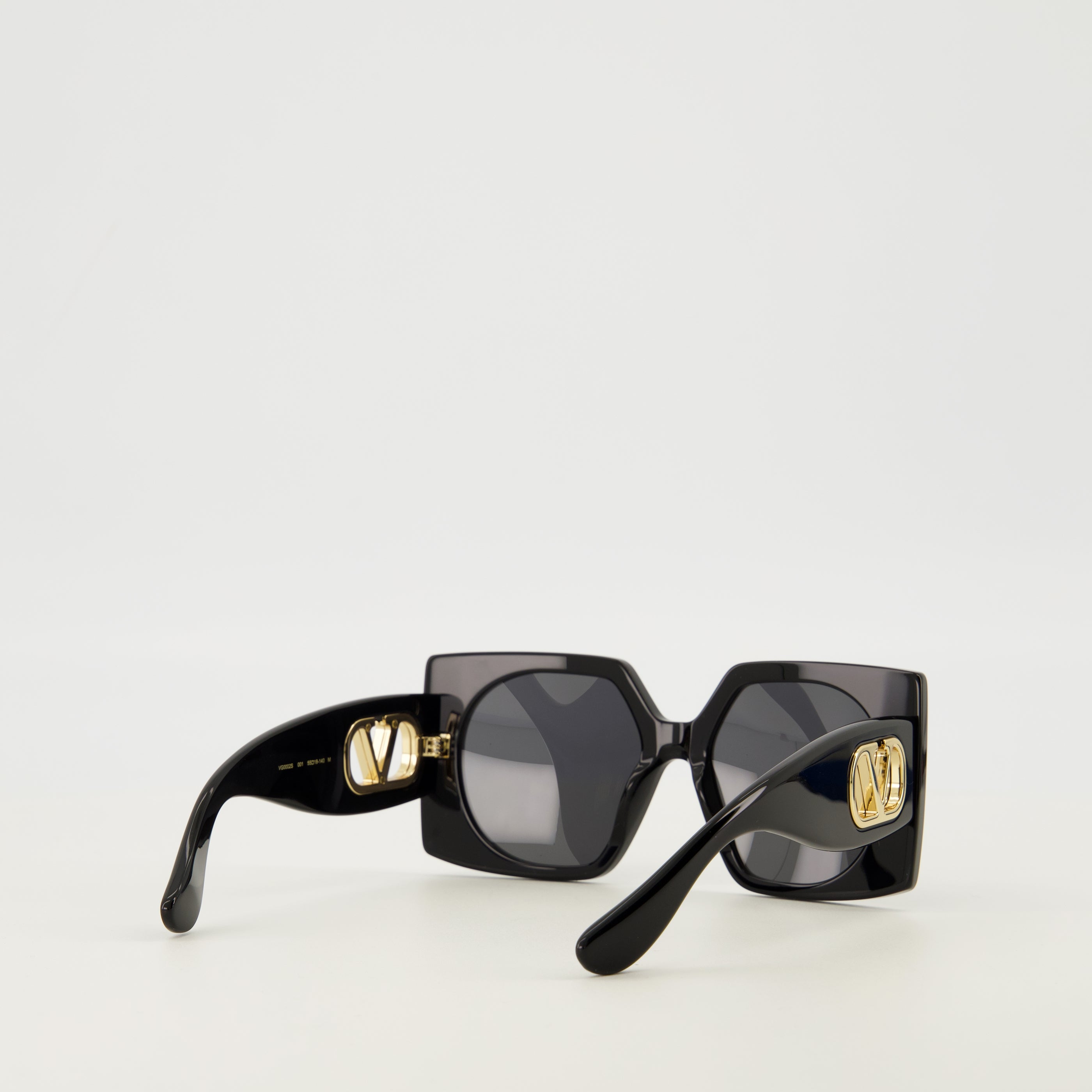 Lunettes Black Rectangular VLogo Glasses Valentino Garavani Noir Femme