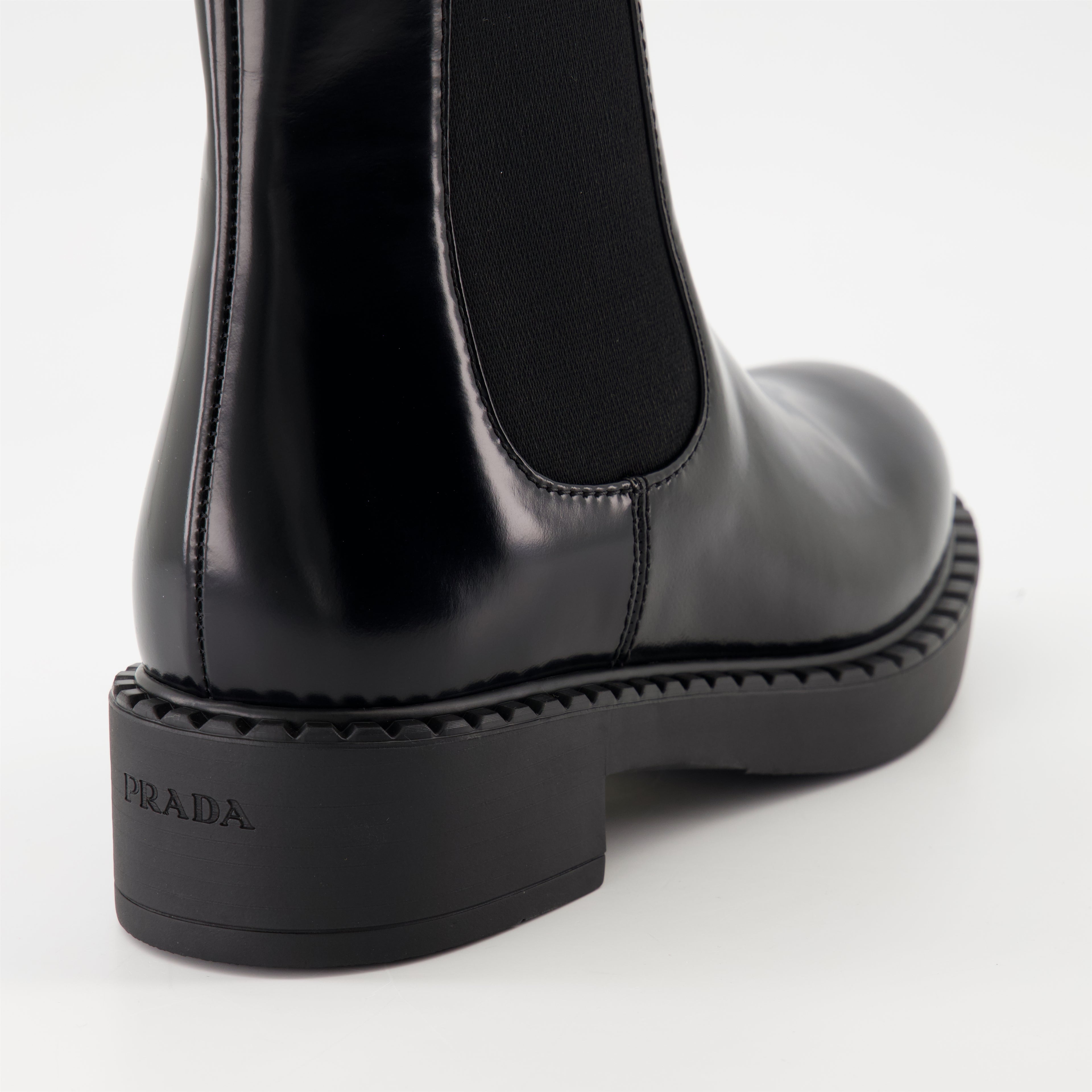 Ankle boots Patent Leather Ankle Boots Prada Black Femme