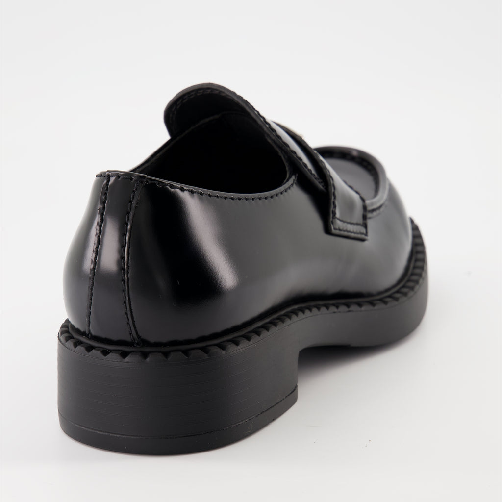 Mocassins Mocassins en cuir Prada Noir Homme