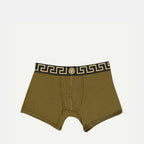 Sous-vêtements et homewear Boxer Medusa long Versace Kaki Homme