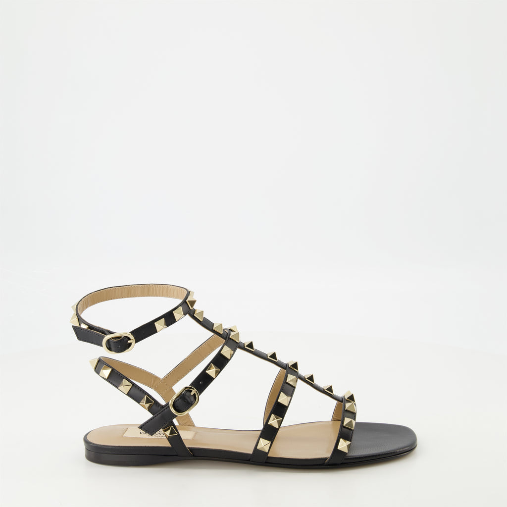 Chaussures ouvertes Sandales Rockstud Valentino Garavani Noir Femme