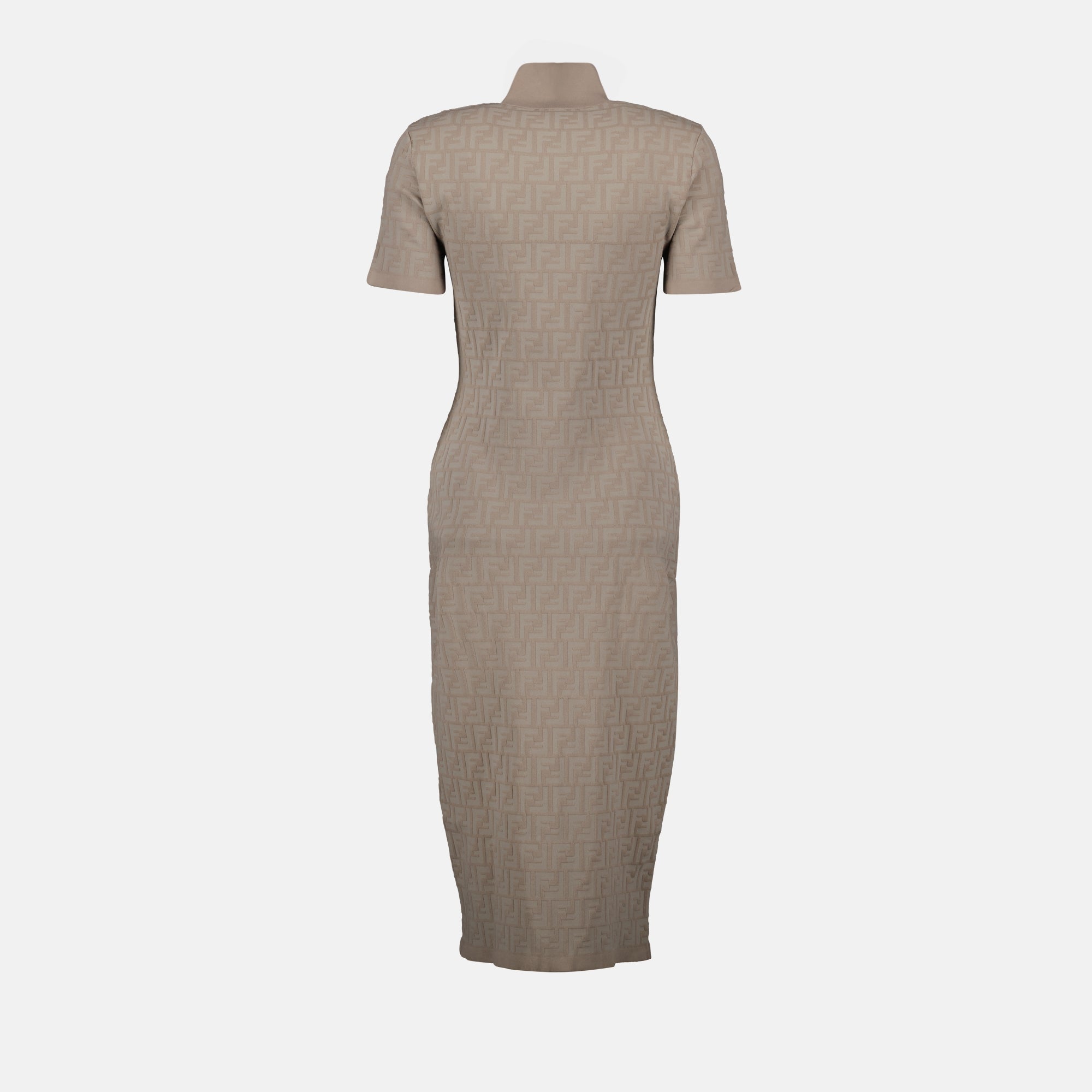 Vestidos Robe FF en viscose Fendi Bege Femme