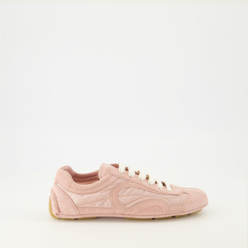 Image de l'article Baskets Montecarlo rose de la marque Prada pour Femme - Saison Printemps-Été 2026 - Vue latérale droite