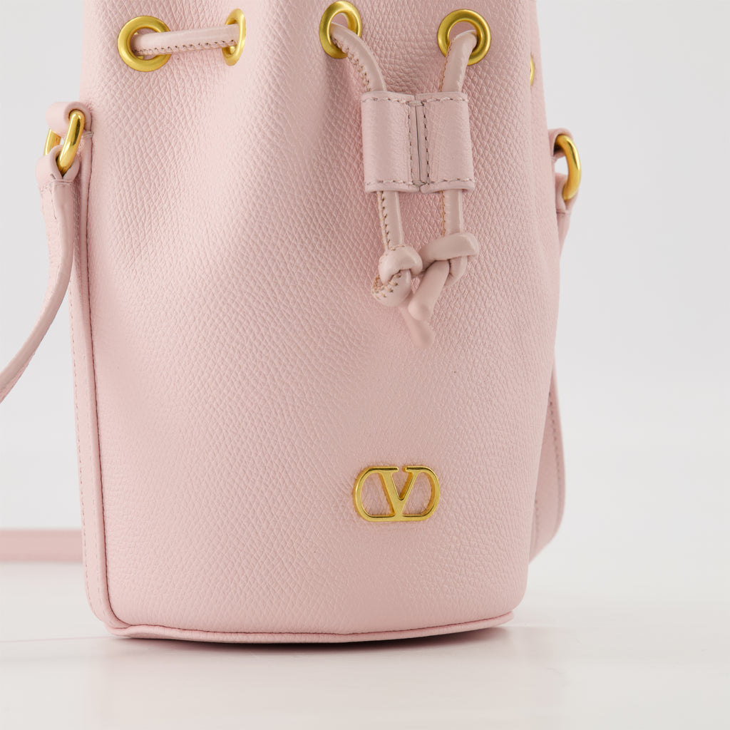 Beuteltaschen VLogo Mini Bucket Bag Valentino Garavani Rosa Frauen