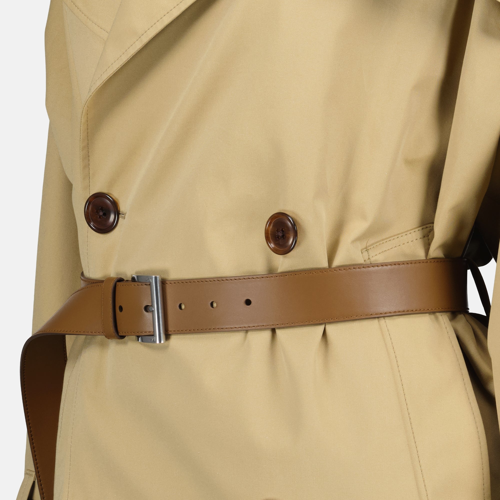 Casacos Casaco Trench Curto Prada Bege Femme