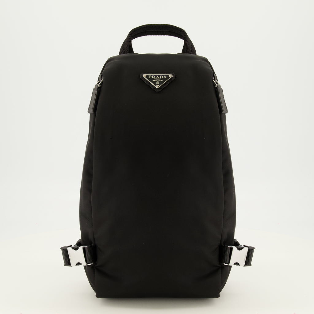 Sacs bandoulière Black Re-Nylon Backpack Prada Noir Homme