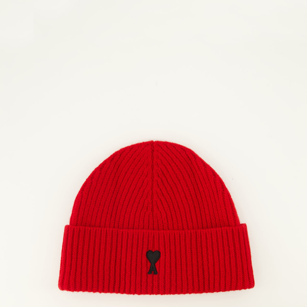 Chapeaux, casquettes et bonnets Red Wool Beanie Ami PARIS Rouge Unisexe
