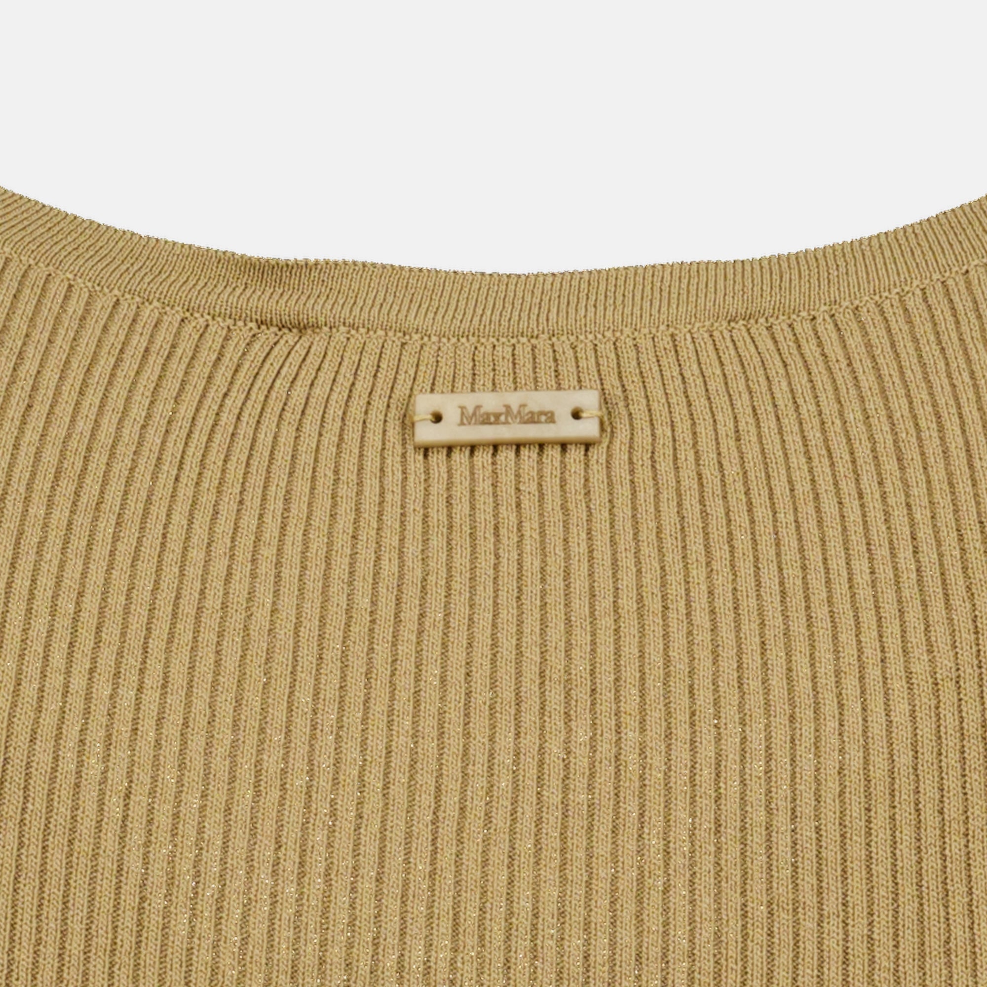 Tops Top a coste beige Max Mara Beige Femme