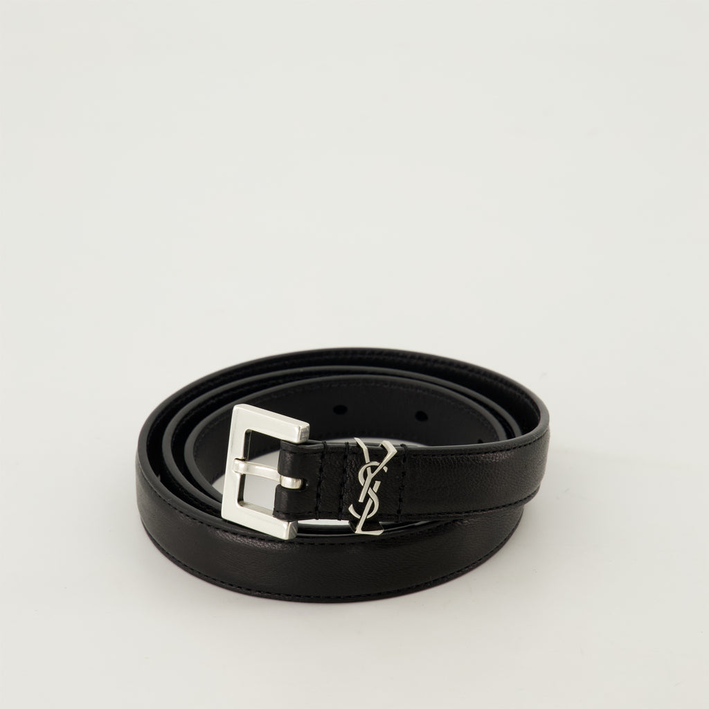 Ceintures Ceinture Cassandre Saint Laurent Noir Homme