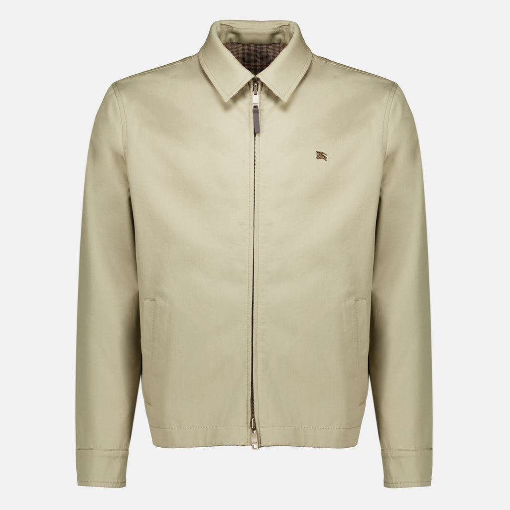 Vestes Casaco Harrington Reversível Burberry Beige Homme