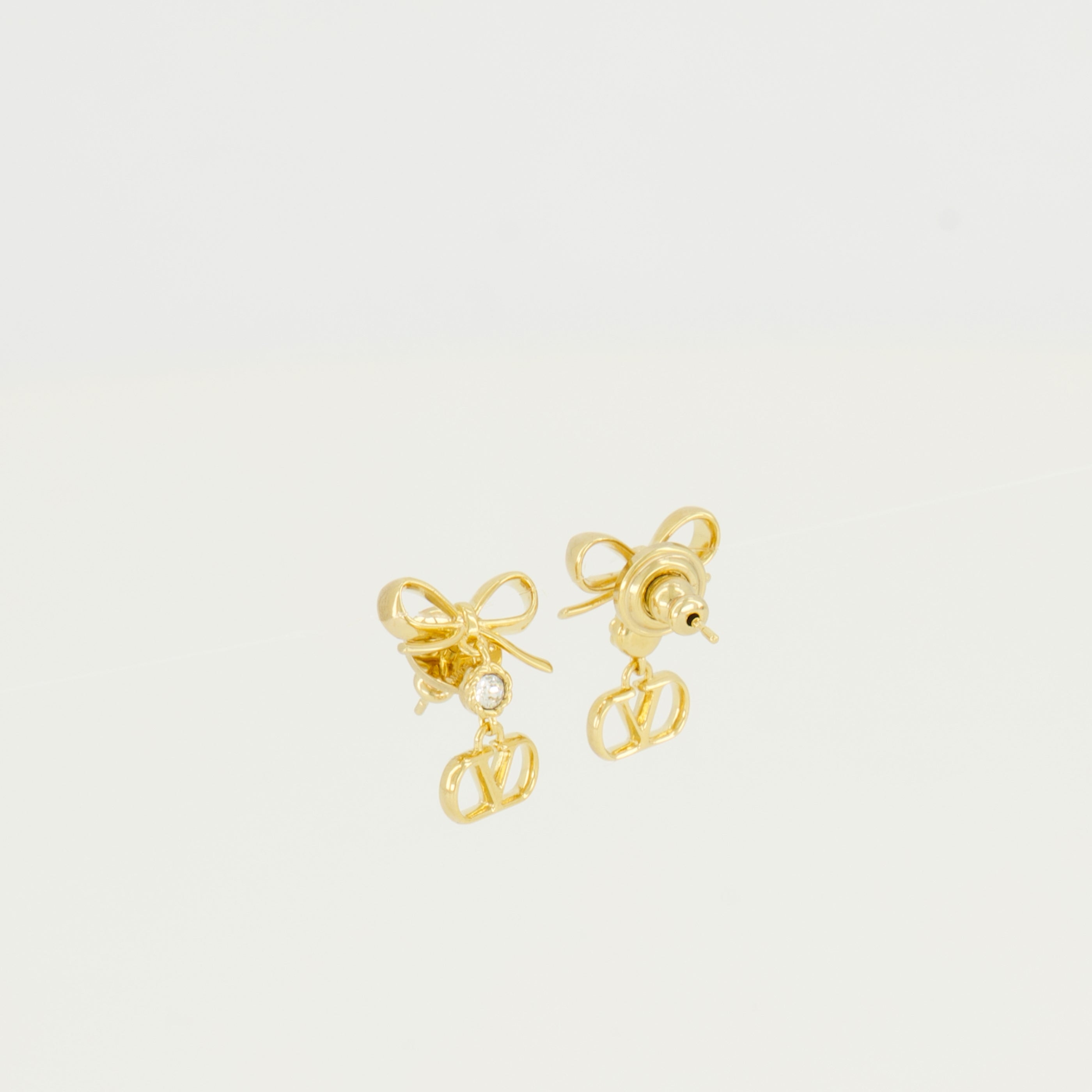 Bijoux Brincos VLogo com Cristais Swarovski® Dourados Valentino Garavani Doré Femme
