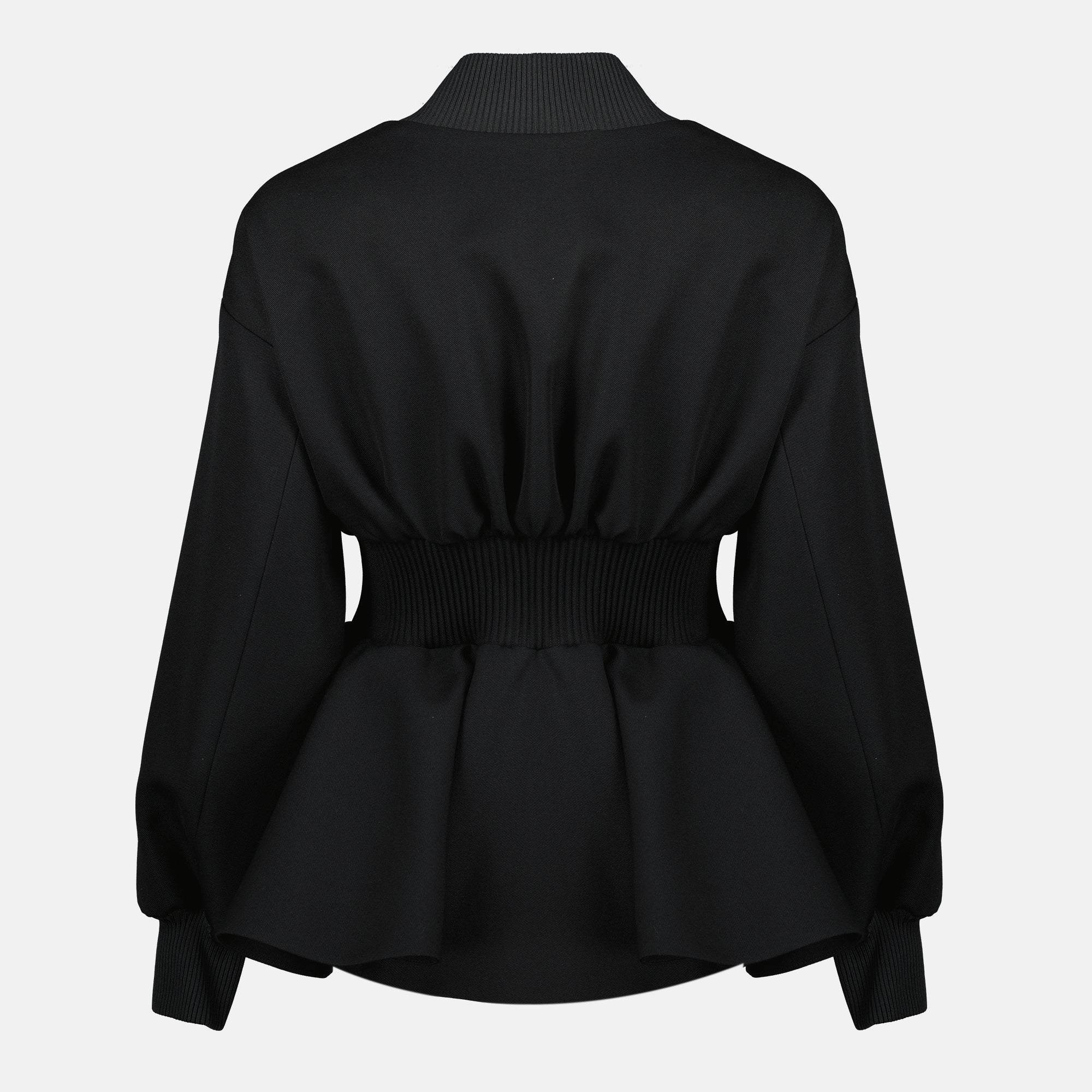 Image de l'article Veste en laine noir de la marque Fendi pour Femme - Saison Printemps-Été 2026 - Vue de Dos