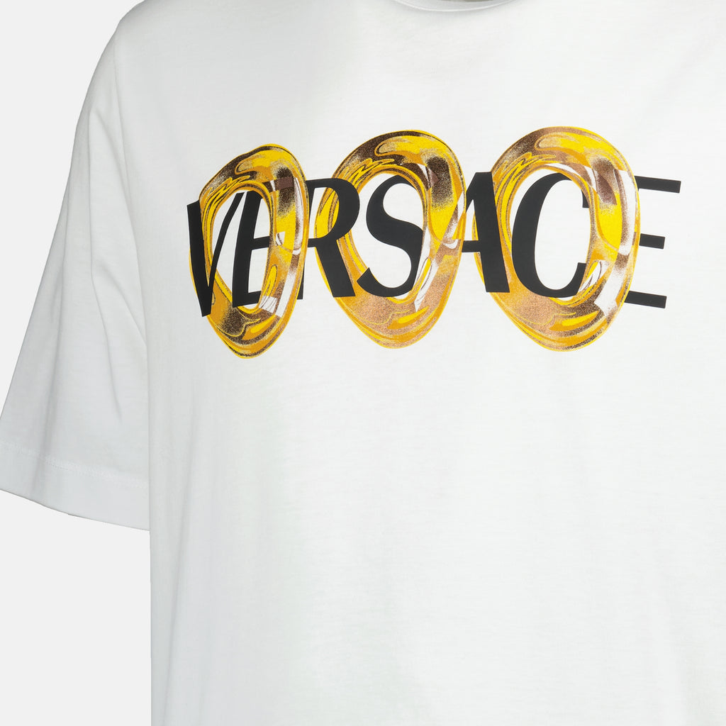 T-shirts T-shirt maxi chain Versace Blanc Homme