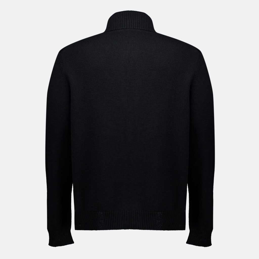 Vestes Cardigan in Cashmere Nero Prada Noir Homme