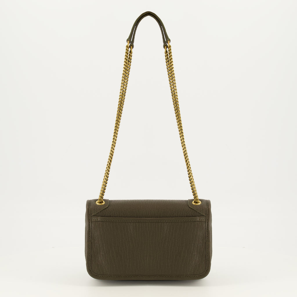 Sacs à main et épaule Borsa Mini Niki in Pelle Khaki Saint Laurent Kaki Femme
