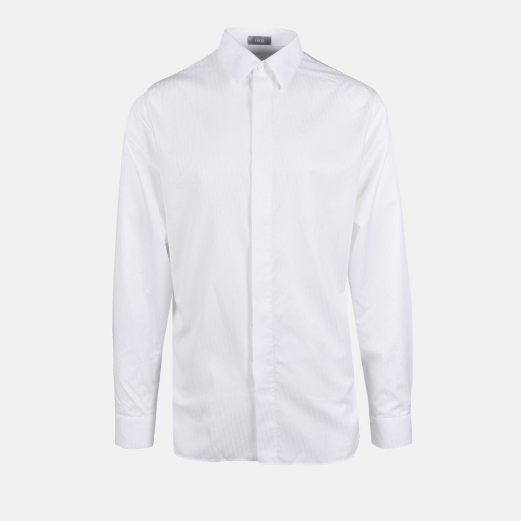 Chemises Chemise Oblique Dior Blanc Homme