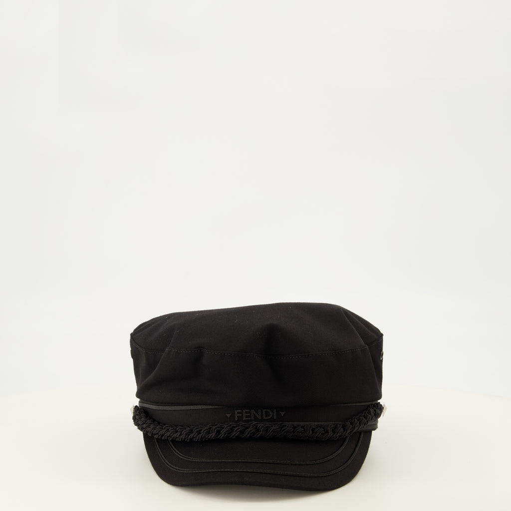 Chapeaux, casquettes et bonnets Black Sailor Cap Fendi Noir Femme