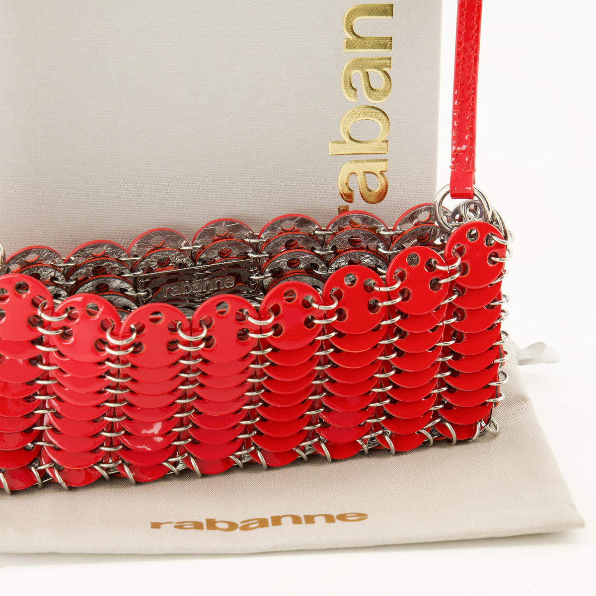 Sacs à main et épaule Flip Nano Rote Tasche Rabanne Rouge Femme