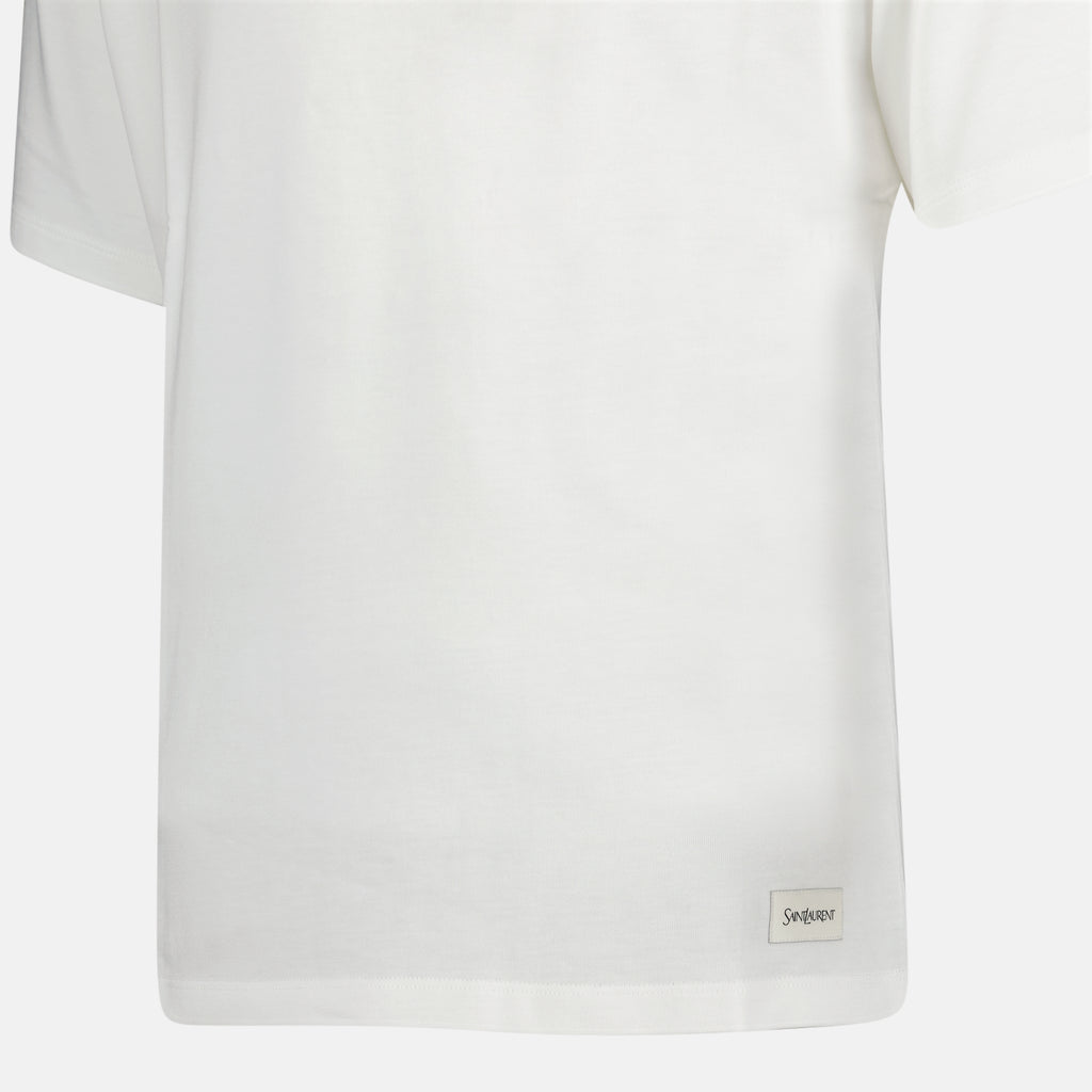 T-shirts T-shirt en jersey Saint Laurent Blanc Homme
