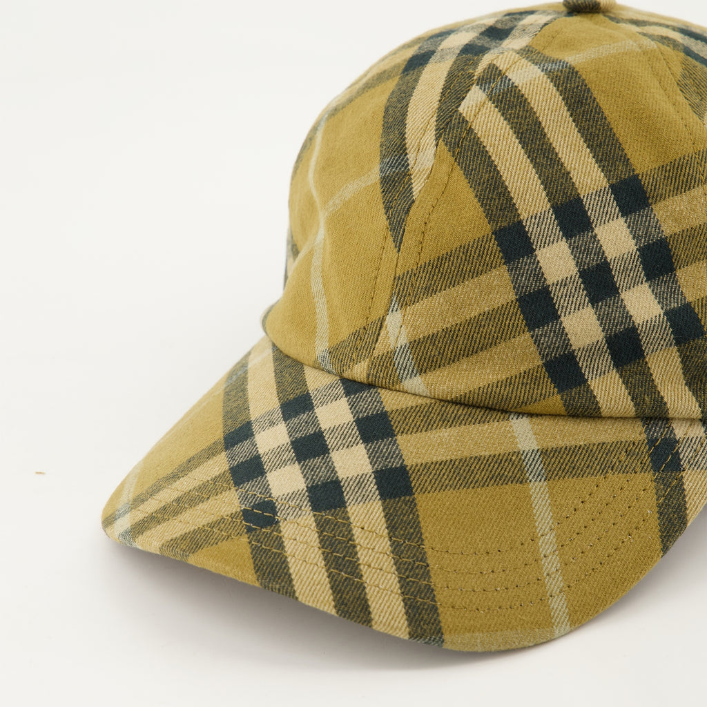 Hüte, caps und beanies Check Cap Burberry Khaki Unisex