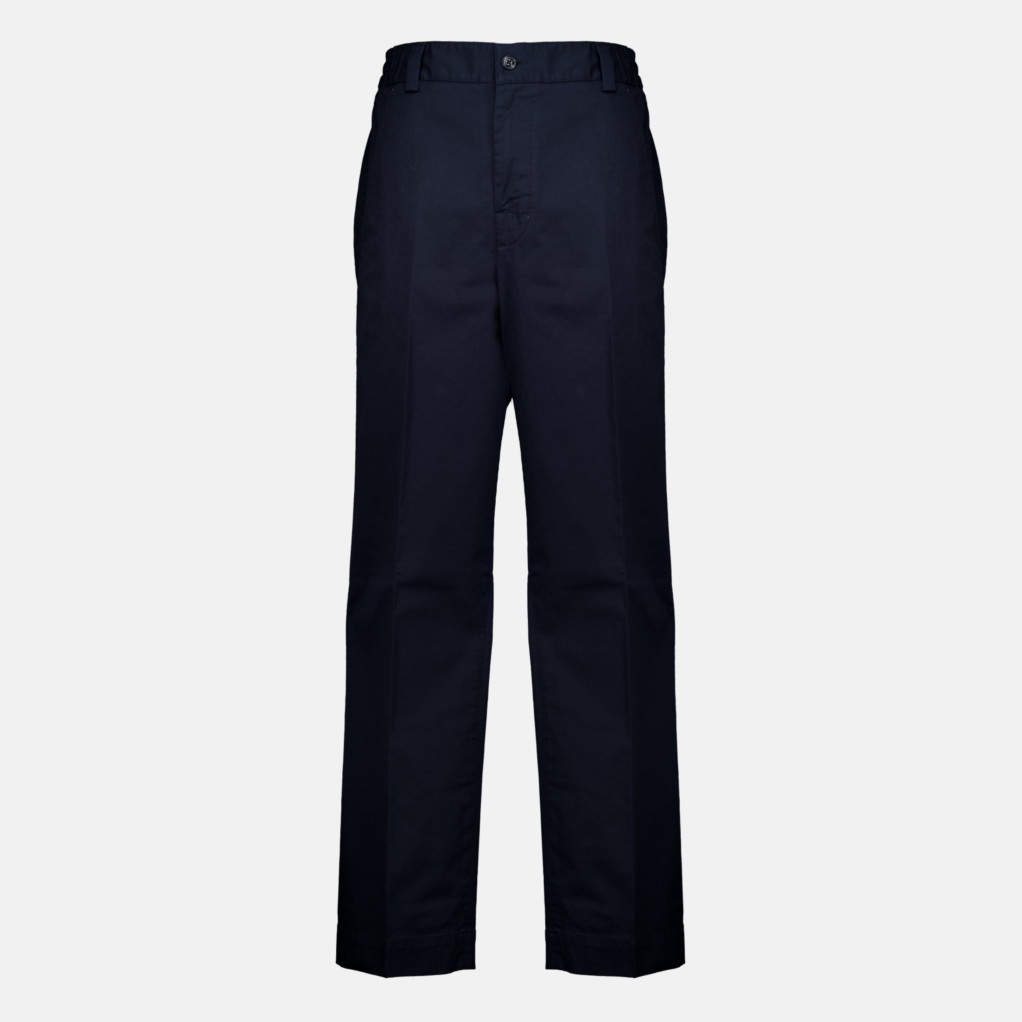 Pantalons Pantalon en coton bleu marine Moncler Bleu foncé Homme