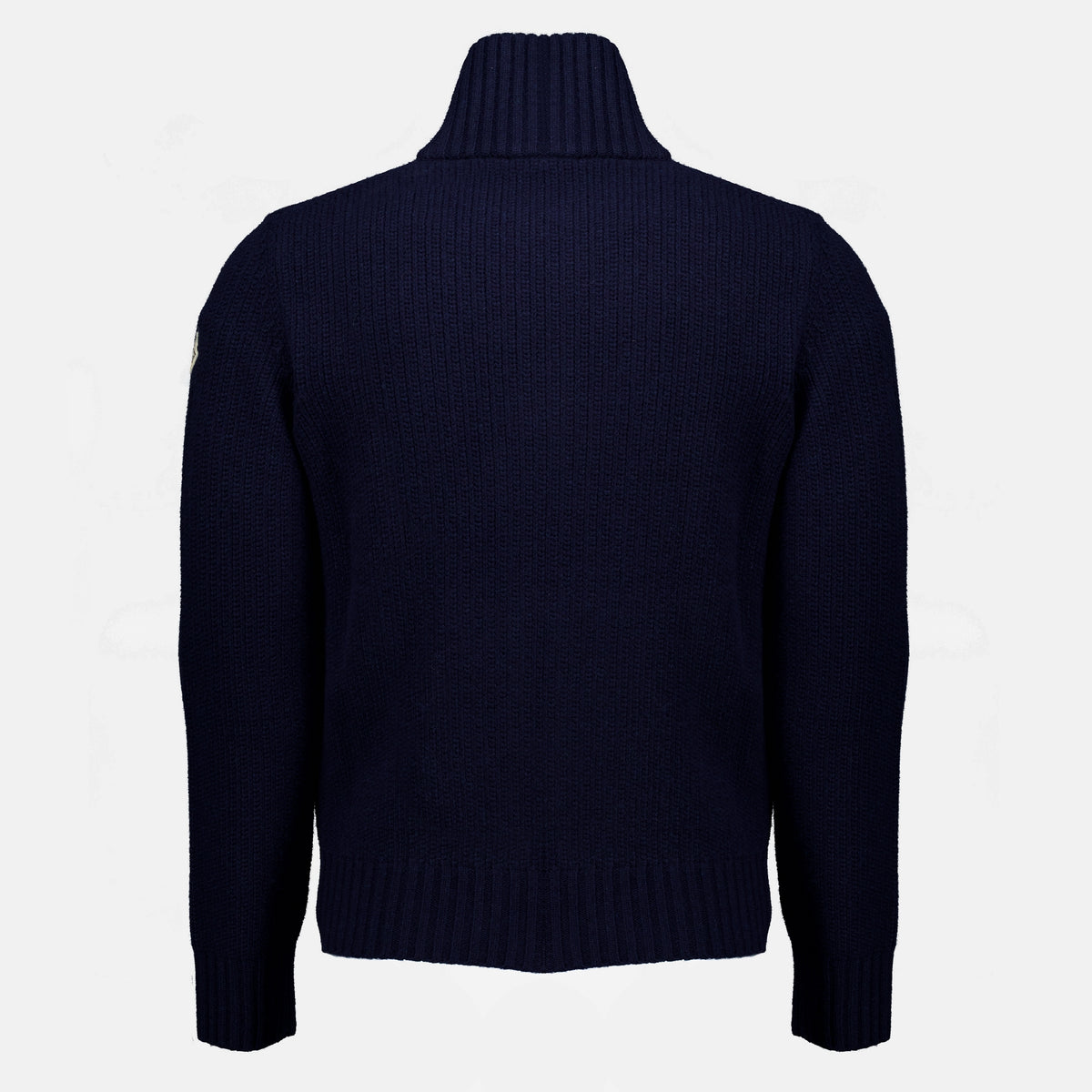Maille Cardigan en laine bleu marine Moncler Bleu foncé Homme