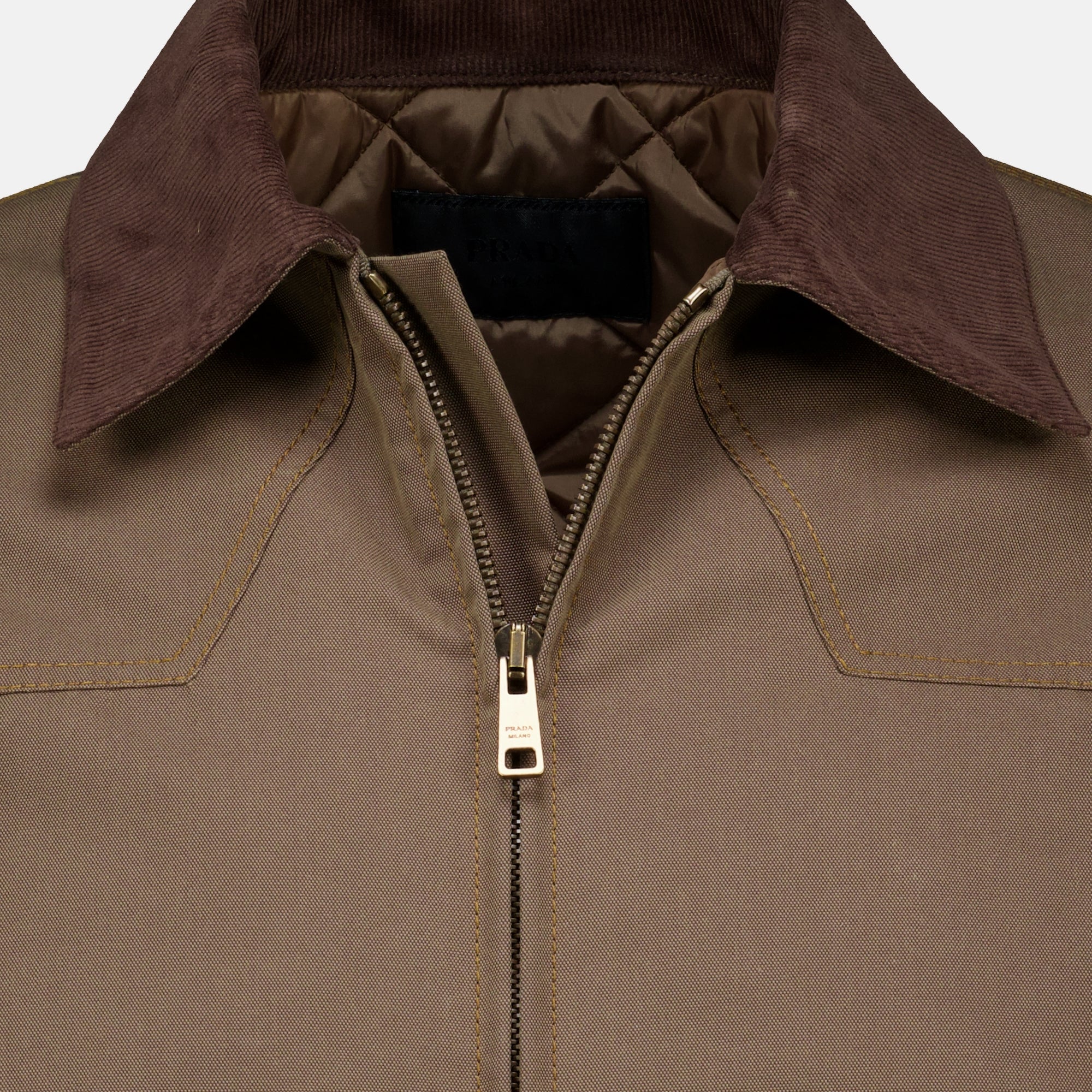 Vestes Brown Denim Jacket Prada Marron Homme