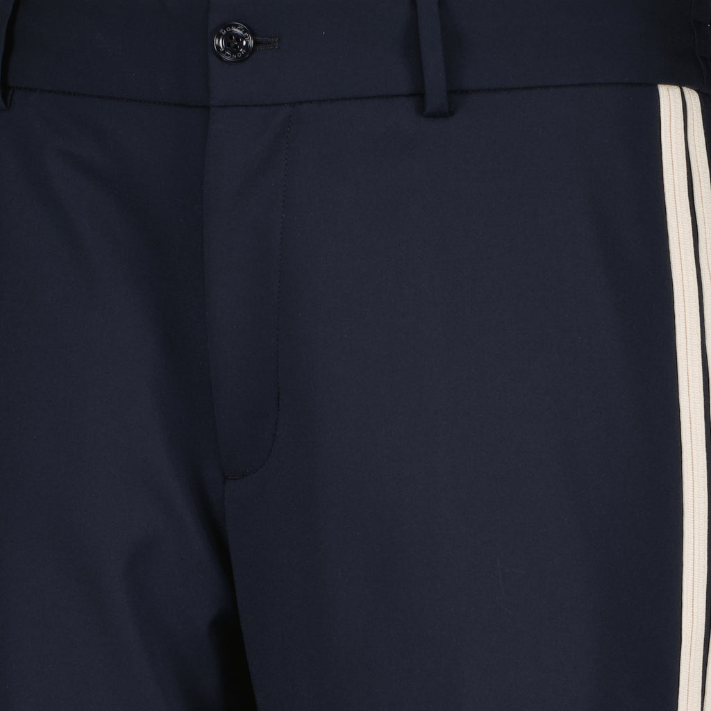 Pantalons Pantalon en coton bleu marine Moncler Bleu foncé Homme