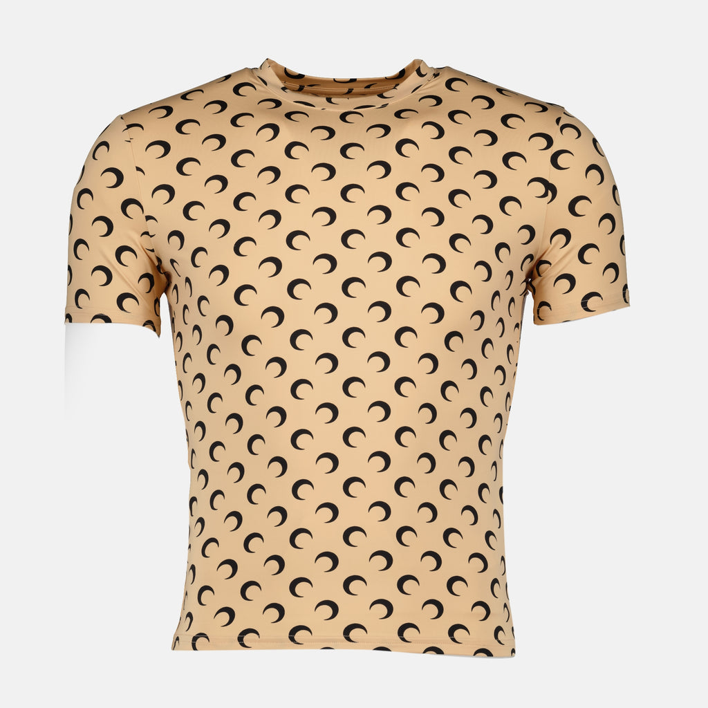 Immagine del top Jersey Moon beige del marchio Marine Serre per Unisex - Stagione Autunno-Inverno 2025 - Vista Frontale