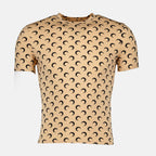 Bild des beigen Jersey Moon Tops der Marke Marine Serre für Unisex - Herbst-Winter 2025 Saison - Vorderansicht