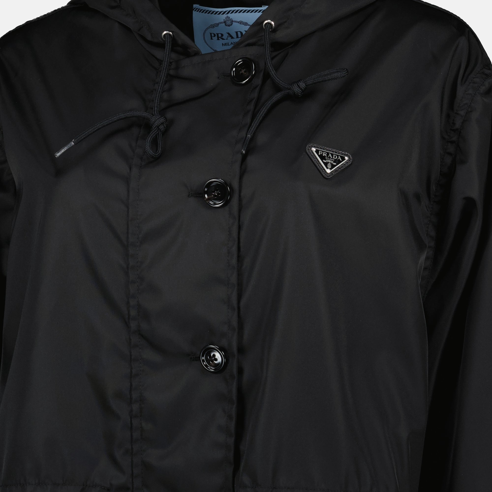 Manteaux Waterproof Parka Prada Noir Femme