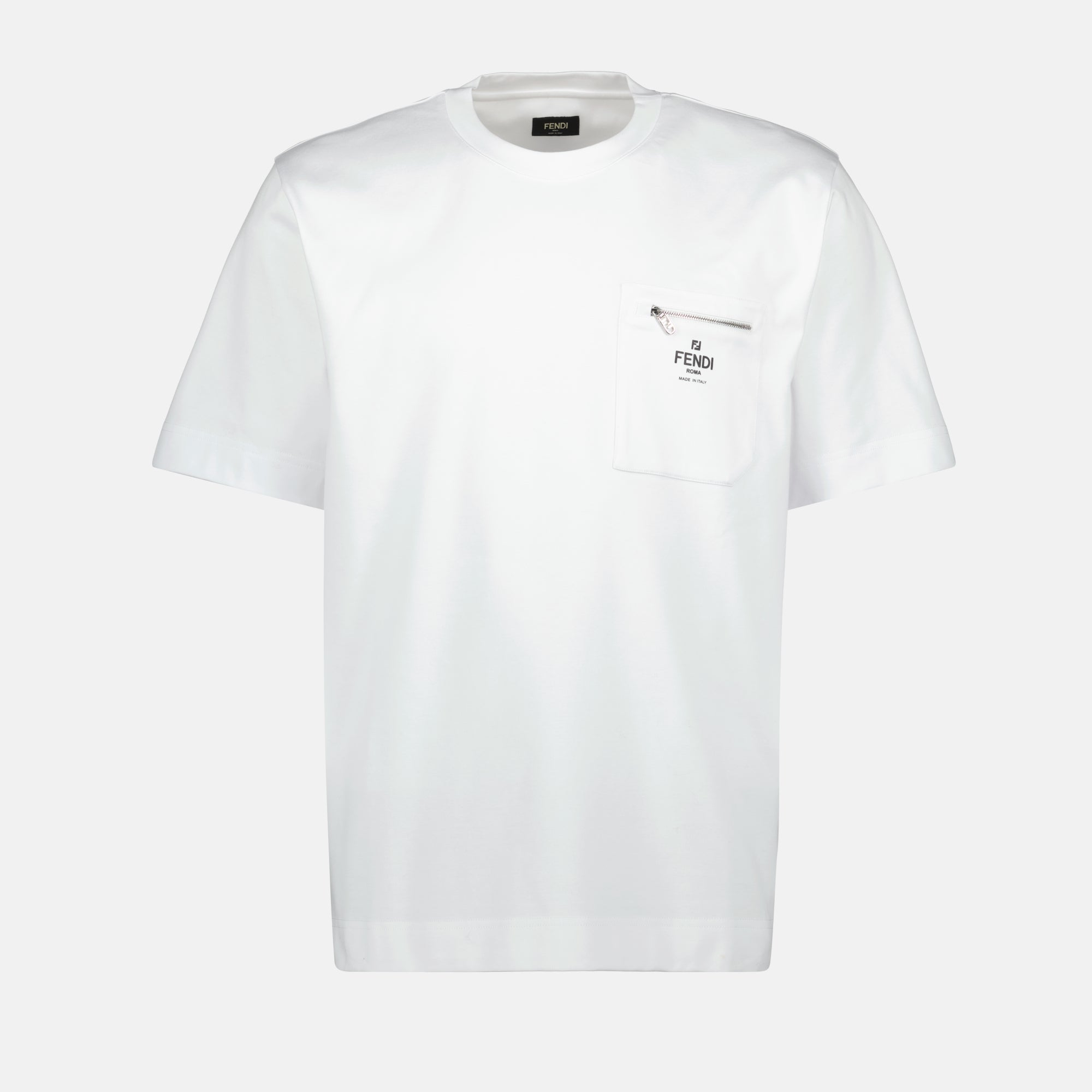 T-shirts T-shirt en coton Fendi Blanc Homme