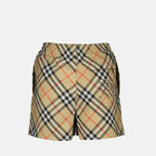 Shorts Shorts a Carreaux Check Burberry Beige Femme