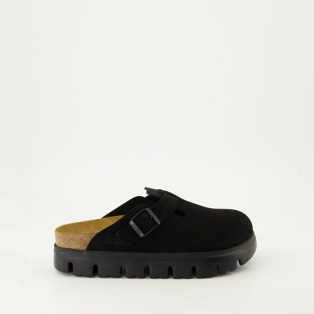 Scarpe aperte Boston Chunky Mules Birkenstock Nero Femme