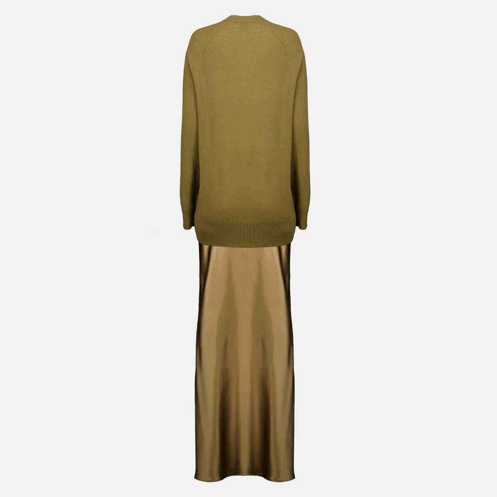 Robes Robe longue Monument Christopher Esber Kaki Femme