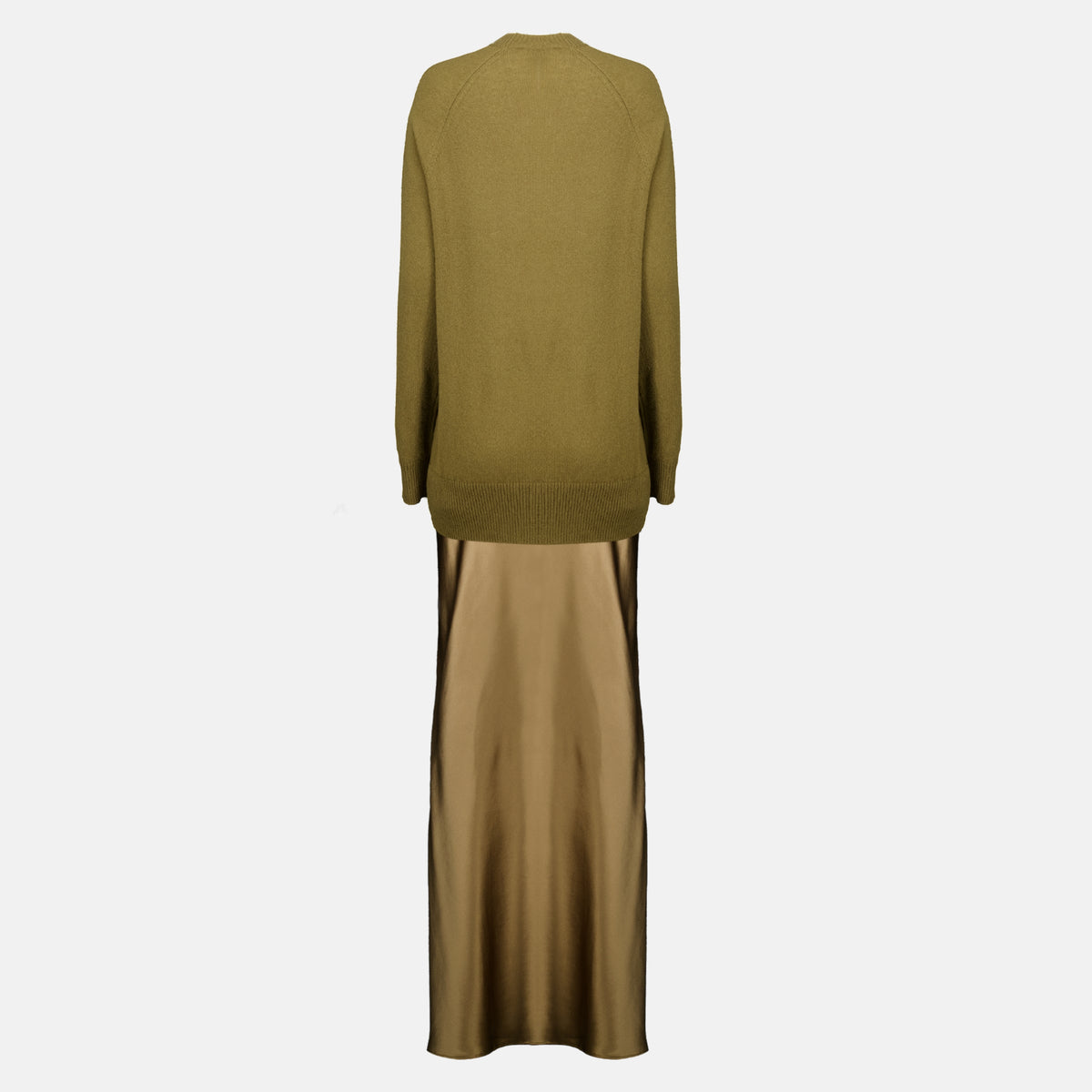 Robes Robe longue Monument Christopher Esber Kaki Femme