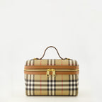 Immagine della borsa Vanity Check beige di Burberry per donna - Collezione Primavera-Estate 2026 - Vista Frontal