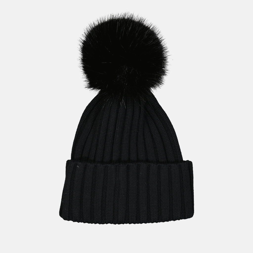 Hats, caps and beanies Bonnet à pompon Moncler Black Femme