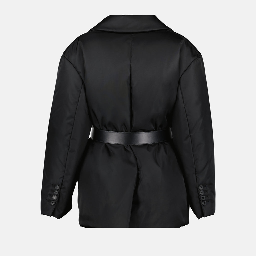Manteaux Doudoune en Re-Nylon Prada Noir Femme