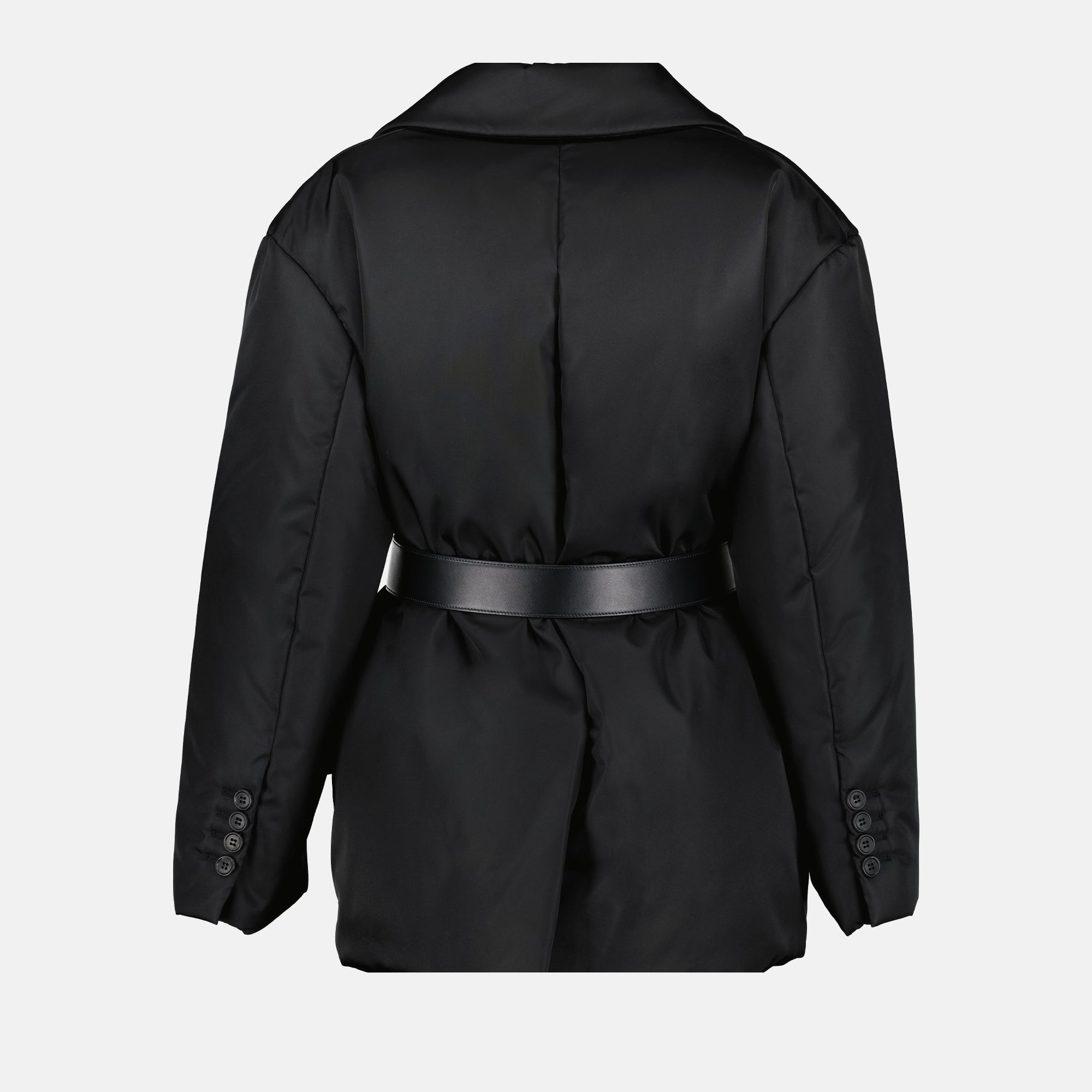Manteaux Doudoune en Re-Nylon Prada Noir Femme