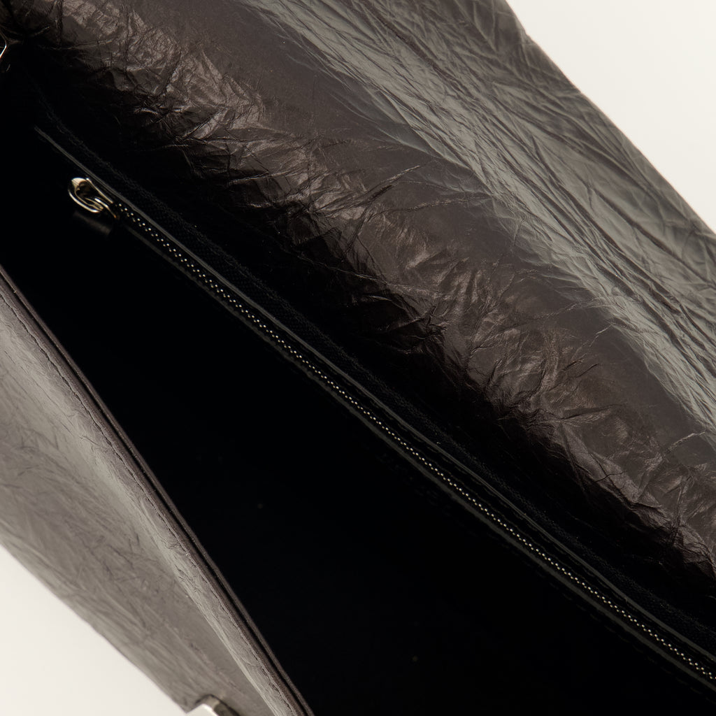 Sacs à main et épaule Schwarze Texturierte Leder Baguette® Tasche Fendi Noir Femme